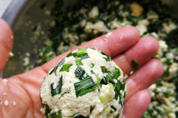 韭菜豆腐饼的做法图解13