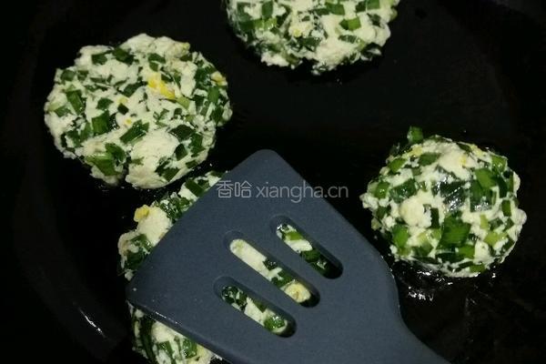 韭菜豆腐饼的做法图解16