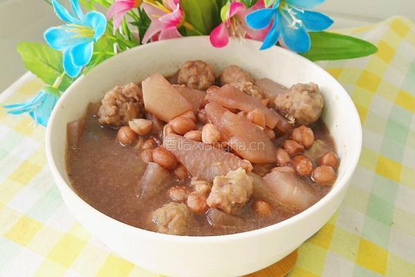白萝卜花生牛肉丸子汤的做法图解13