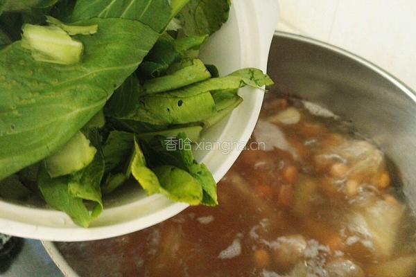 冬瓜青菜花生牛肉丸子汤的做法图解14