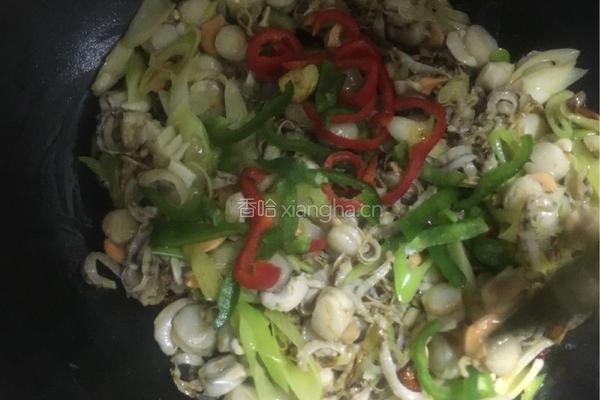 炒扇贝肉的做法图解4