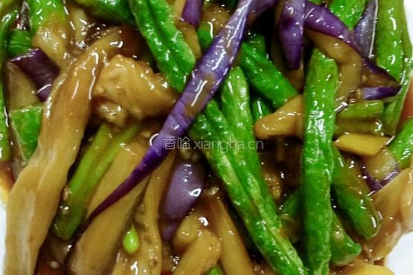 豆角炒茄子的做法图解8