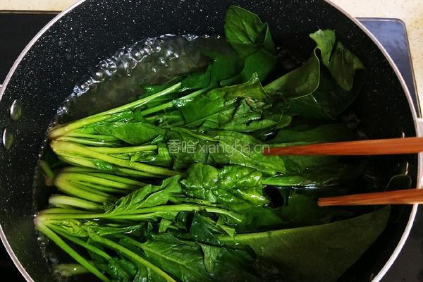 菠菜拌花生的做法图解6