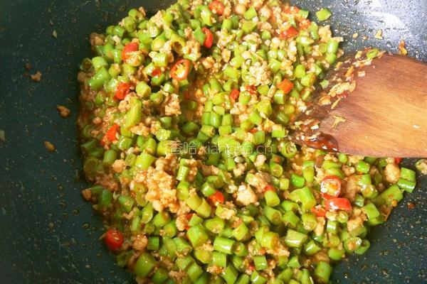 豆角炒肉沫的做法图解19
