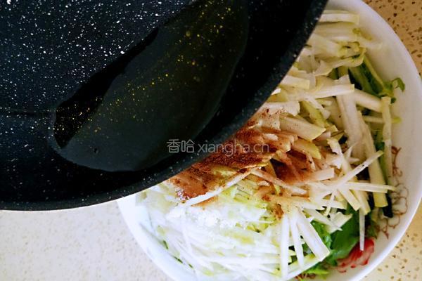 苦菊拌苤蓝(减脂菜）的做法图解8