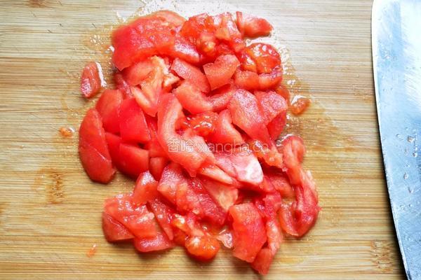 夏日轻食茄汁菌菇豆腐汤的做法图解3