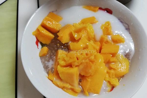芒果椰浆西米露的做法图解4
