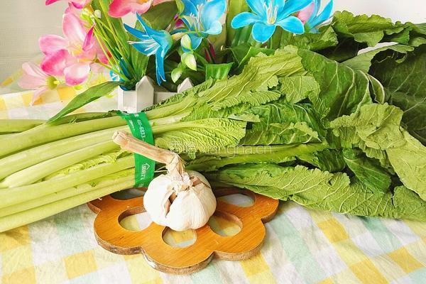 素炒春菜的做法图解1