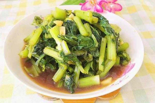 素炒春菜的做法图解13