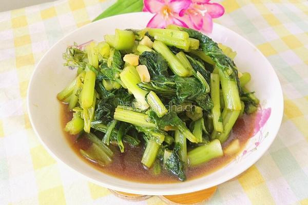 素炒春菜的做法图解15