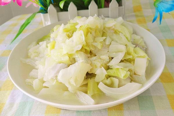 芋头炒莲花白的做法图解11