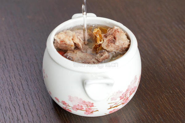 虫草花鱼胶汤，开胃养颜！的做法图解3