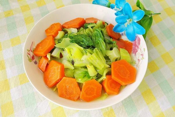 胡萝卜炒芥菜的做法图解14