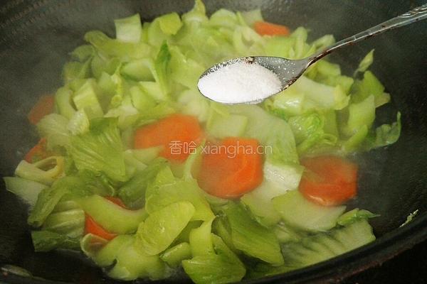 胡萝卜炒芥菜的做法图解9