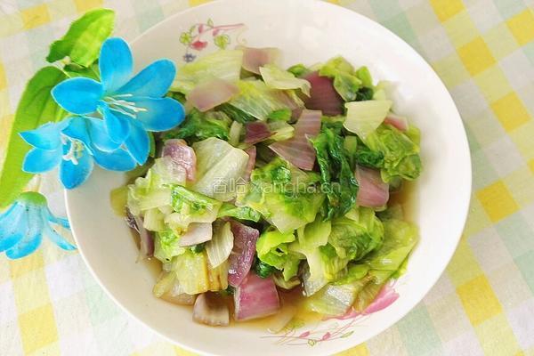 洋葱炒生菜的做法图解12