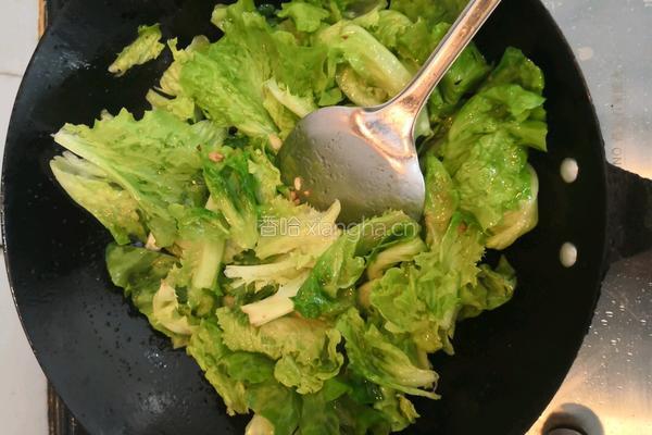 蒜沫生菜的做法图解7