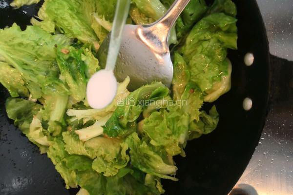蒜沫生菜的做法图解8
