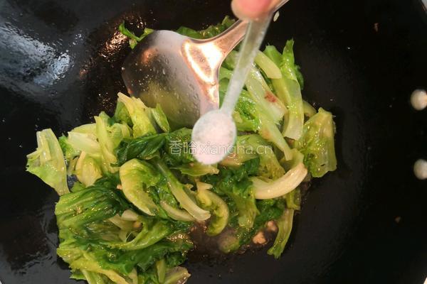 蒜沫生菜的做法图解9