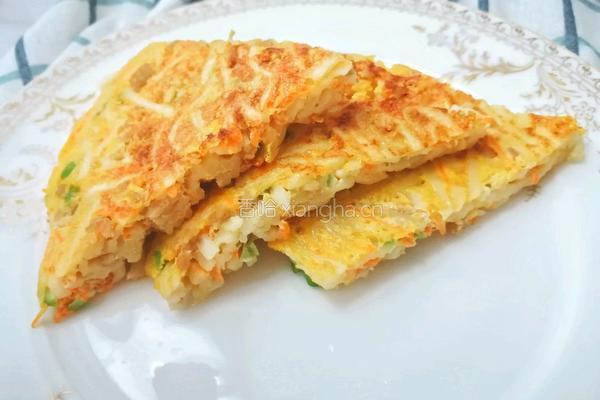 11M 杂蔬鸡蛋面条饼 宝宝辅食营养食谱菜谱 的做法图解9