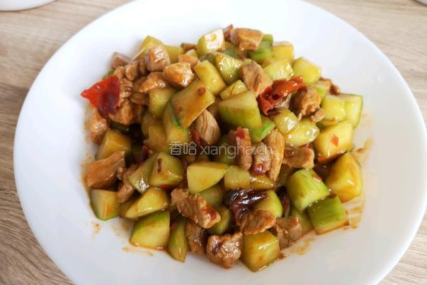 黄瓜肉丁的做法图解7