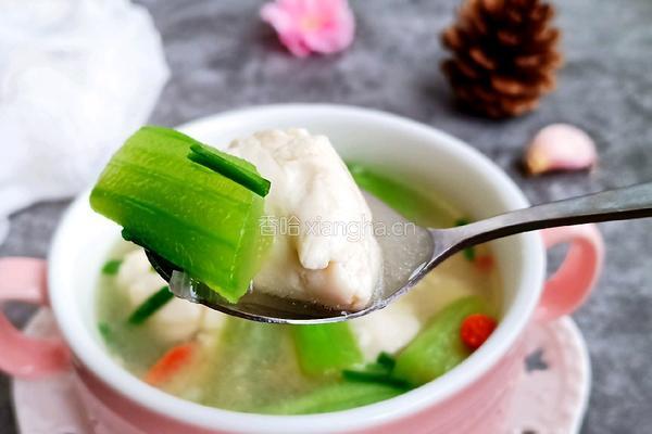 丝瓜豆腐汤的做法图解8