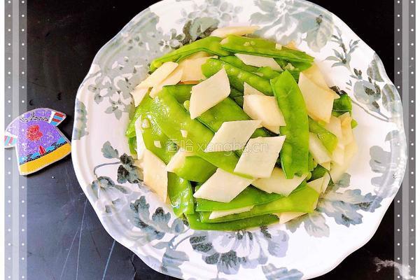 荷兰豆炒山药的做法图解8