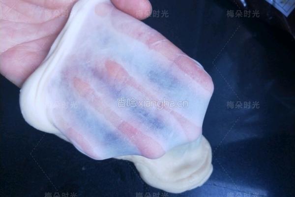 花朵豆沙面包的做法图解6
