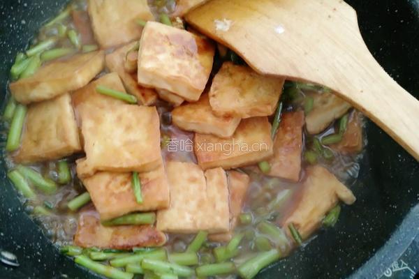 黎蒿烧豆腐的做法图解16