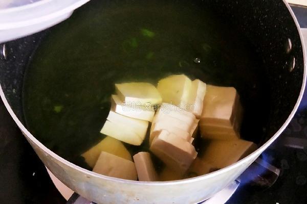 龙须菜豆腐汤的做法图解5