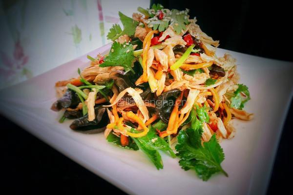 虫草花拌鸡胸肉的做法图解13