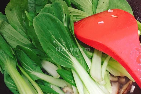 香菇油菜的做法图解5