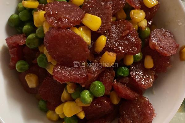 腊肠玉米豇豆