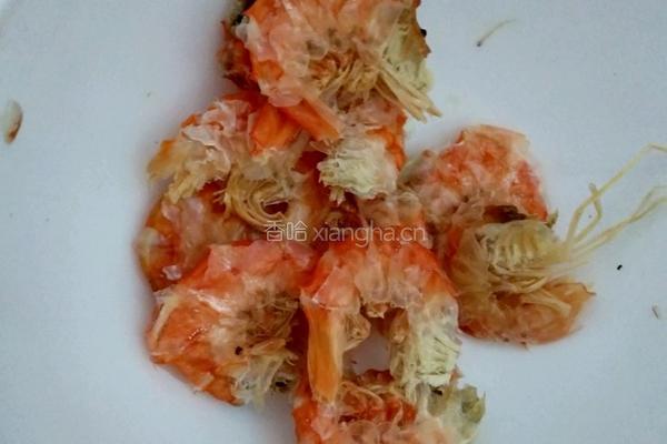 菜花炒干虾仁的做法图解2