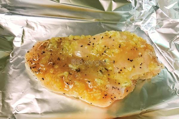 蒜香烤鸡胸肉的做法图解7