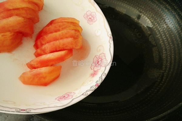 番茄炒莲花白的做法图解4