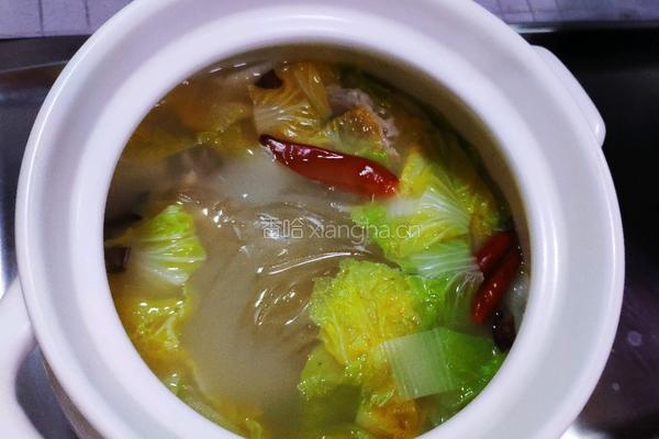 羊肉白菜粉丝煲（快手版）的做法图解8
