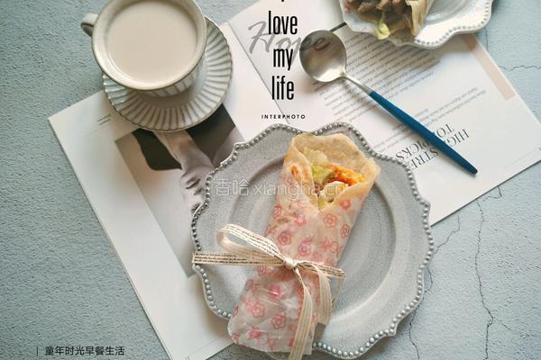 葱油饼牛排卷的做法图解8
