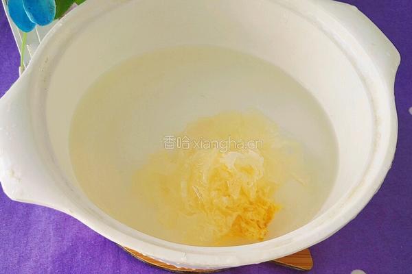 白萝卜紫菜银耳汤的做法图解2