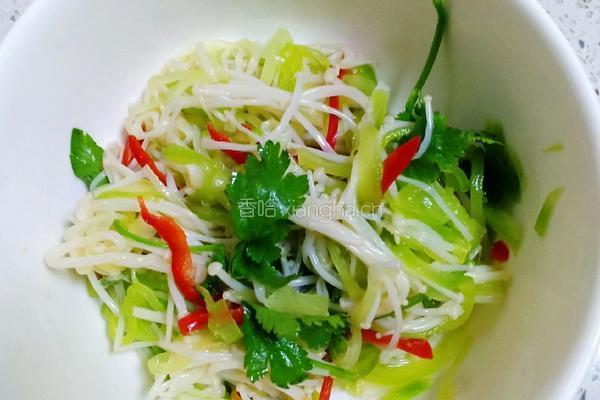 金针菇拌莴笋的做法图解6
