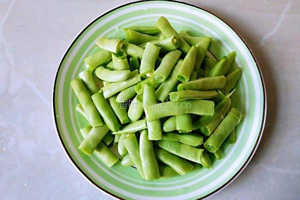 清炒四季豆的做法图解3