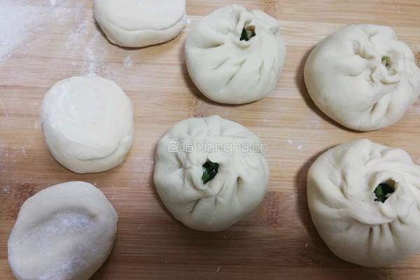 青菜香菇包子的做法图解5