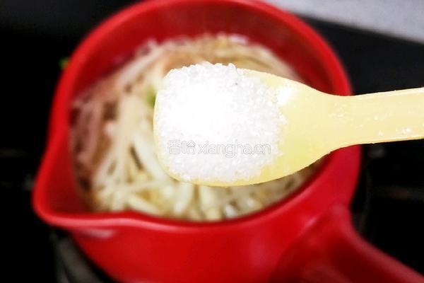 菌汤龙须菜的做法图解9