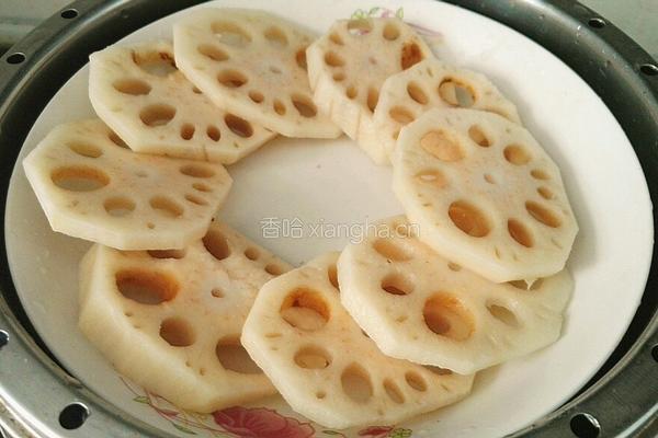 蒜香莲藕虾的做法图解3