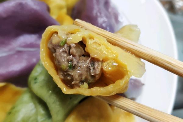 彩色牛肉水饺的做法图解6