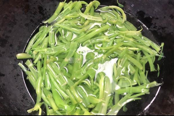 辣椒酱拌空心菜梗（减肥版）的做法图解5