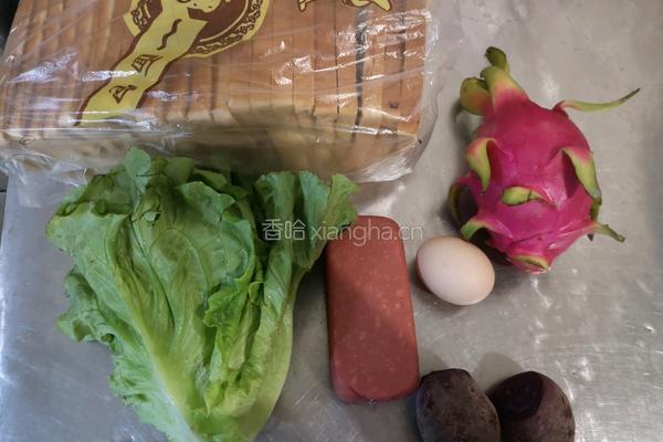 紫薯三明治的做法图解1