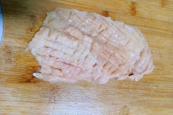 香煎鸡脯肉的做法图解2