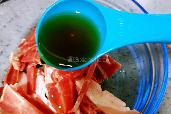 蒜薹炒肉的做法图解3