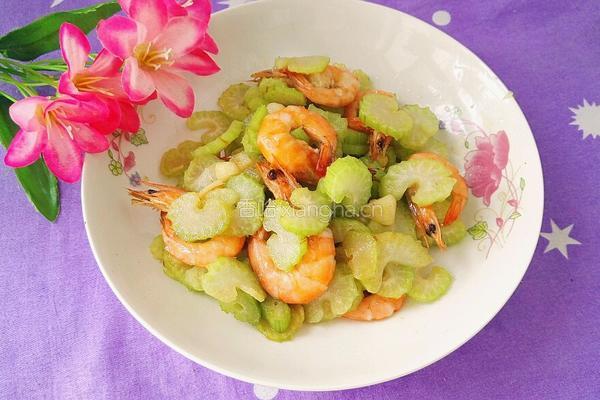 芹菜炒虾的做法图解10