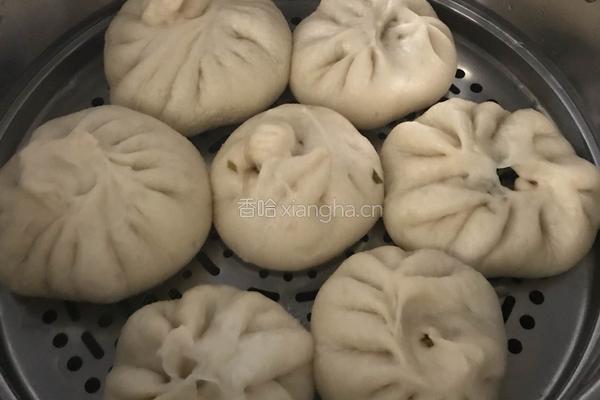韭菜粉条鸡蛋包子的做法图解5
